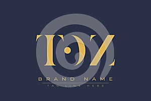 TOZ abstract letter logo design
