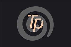 TP, PT Letter T and P logo design
