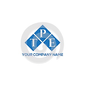 TPE letter logo design on white background. TPE creative initials letter logo concept. TPE letter design