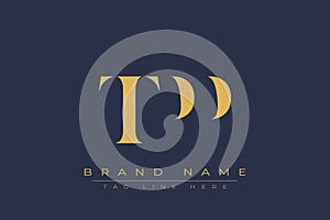 TPP abstract letter logo design