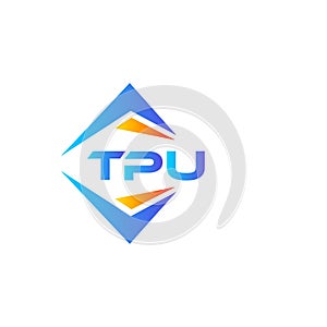 TPU abstract technology logo design on white background. TPU creative initials letter logo concept