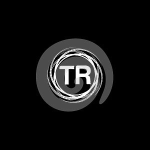 Tr Unique abstract geometric logo design