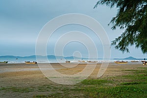 Tra Co, tranquil beach in Mong Cai, Quang Ninh, Vietnam photo