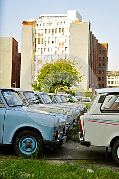 Trabant Cars parked in Berlin