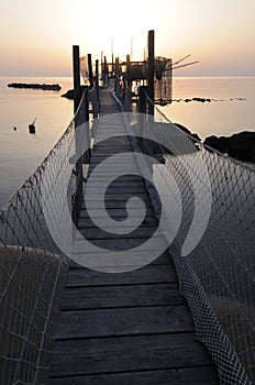 Trabocco into the sunset