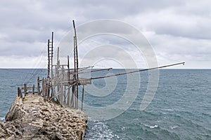 Trabucco on the Gargano coast