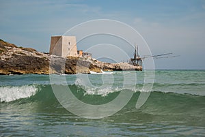 The trabucco in Italy