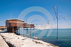 Trabucco, trebuchet, trabocco - traditional fishing houses in It