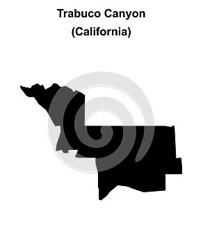 Trabuco Canyon outline map