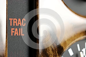 Trac fail warning light