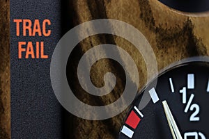 Trac fail warning light