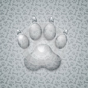 Trace Dog in the Form of Droplets Water