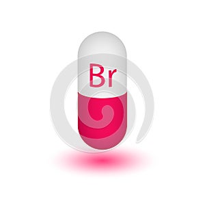 The trace element bromine.