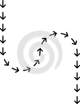 traceable arrow path