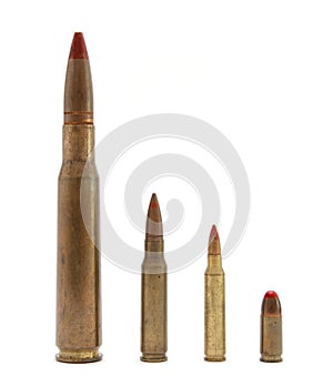 Tracer cartridges of various calibers photo