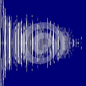 Traces of blue paint on the wall. Grunge texture. Paint background. Vector illustration