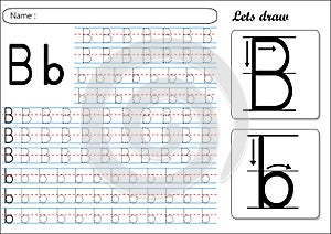 Tracing Worksheet -Bb