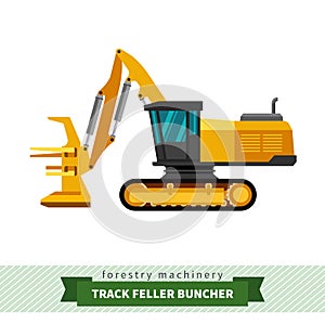 Track feller buncher