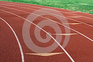 Track and Field Lanes Running Competition