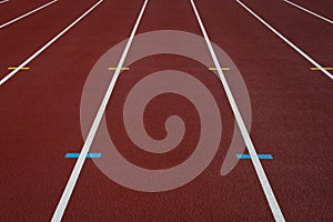 Track and field track lines