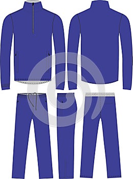 Track Jacket and Pant Sublimated Mock ups vectors