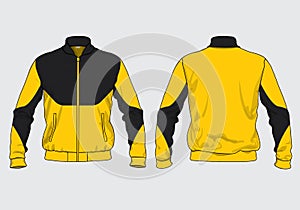 Track jacket varsity template design mockup vector