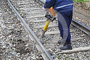 Track laborer perform maintenance