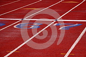 Track Lines for Running Race