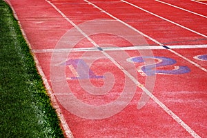 Track Lines for Running Race