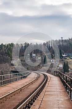 The track at the railway bridge