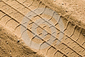 Track on sand