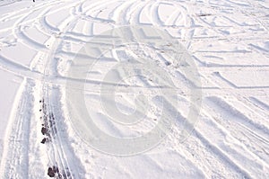 Track in the snow