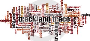 Track and trace word cloud