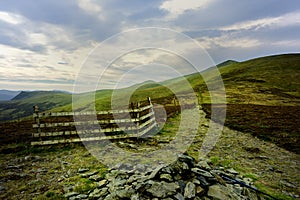 The track up the hill to Skiddaw