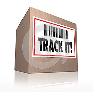 Track It Words Package Tracking Shipment Logistics