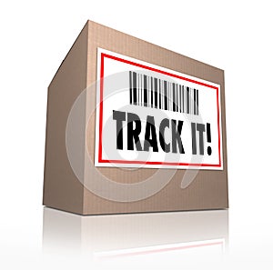 Track It Words Package Tracking Shipment Logistics photo