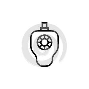 trackball vector icon. computer component icon outline style. perfect use for logo, presentation, website, and more. simple modern