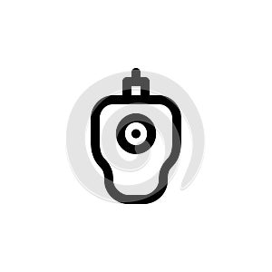 trackball vector icon. computer component icon outline style. perfect use for logo, presentation, website, and more. simple modern