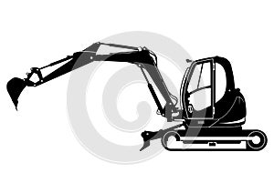 Tracked mini excavator. S