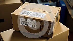 tracking shipping package label