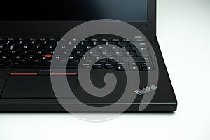Trackpoint pointing device on Lenovo Thinkpad notebook computer