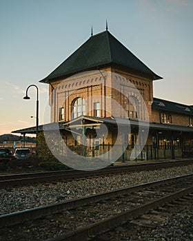 Tracks and Bristol Train Station, Bristol, Virginia photo