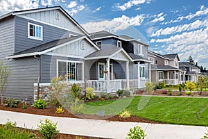 Tract Homes in New Subdivision