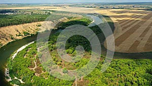 The tract Krivoborâ€™ye the steep wooded sandy slopes of the Don river