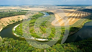 The tract Krivoborâ€™ye the steep wooded sandy slopes of the Don river