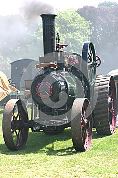 Traction steam engine