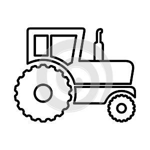 Tractor, agriculture, farm, work line icon. Outline vector