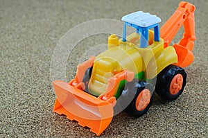 Tractor backhoe toy