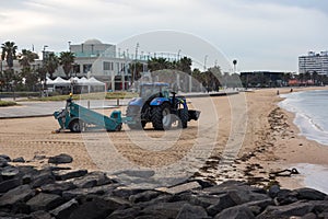 Tractor Beach Combing