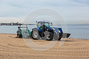 Tractor Beach Combing